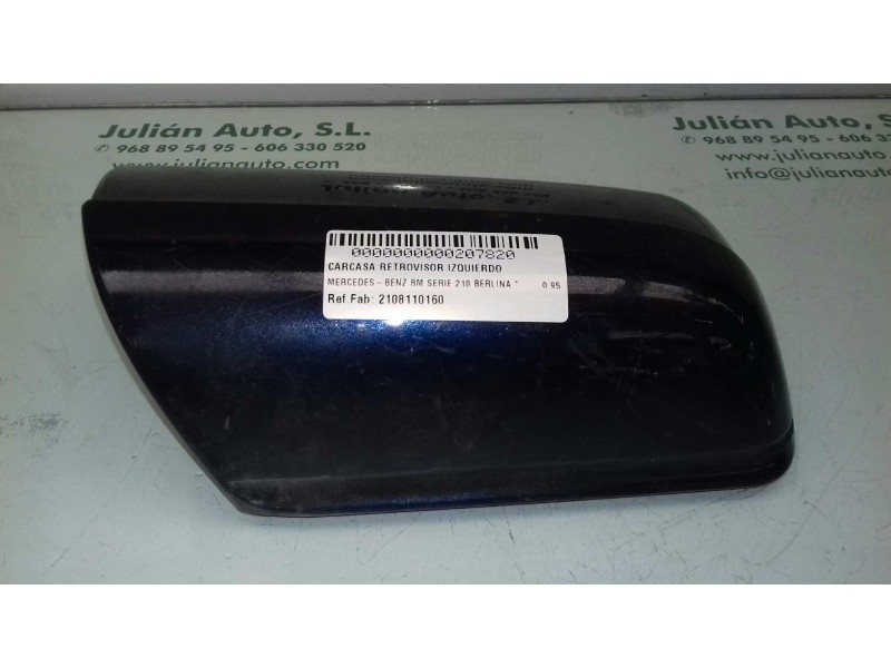 Recambio de carcasa retrovisor izquierdo para mercedes-benz clase e (w210) berlina referencia OEM IAM 2108110160  AZUL