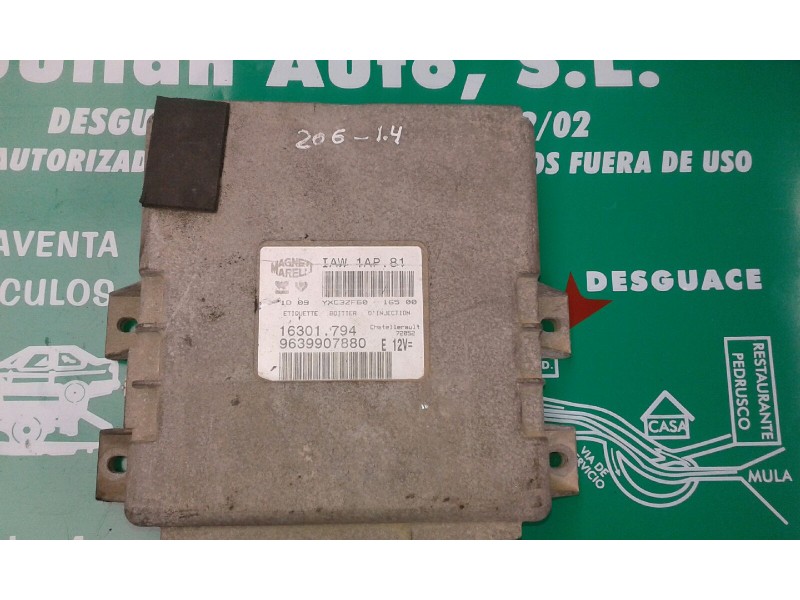 Recambio de centralita motor uce para peugeot 206 berlina xs referencia OEM IAM 9639907880 16301.794 