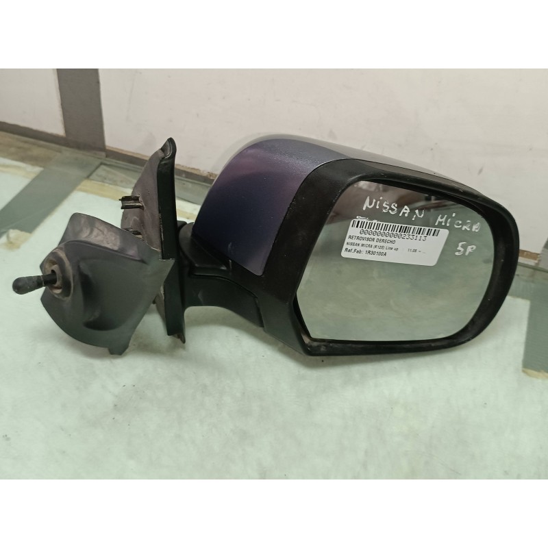 Recambio de retrovisor derecho para nissan micra (k12e) line up referencia OEM IAM 1R30100A 0309190 MANUAL