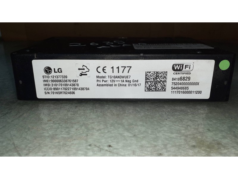 Recambio de modulo electronico para opel adam unlimited ecoflex referencia OEM IAM 7520400000000X CONEXION WIFI 84186829