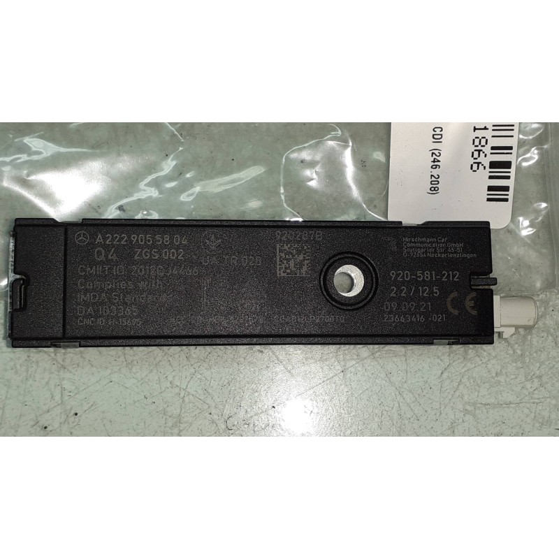Recambio de antena para mercedes-benz clase b (w246) b 200 cdi (246.208) referencia OEM IAM A2229055904 920581212 