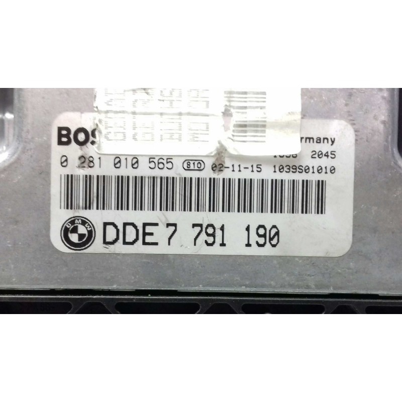 Recambio de centralita motor uce para bmw serie 3 berlina (e46) 320d referencia OEM IAM 0281010565 DDE7791190 7791305