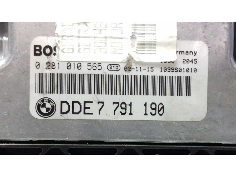 Recambio de centralita motor uce para bmw serie 3 berlina (e46) 320d referencia OEM IAM 0281010565 DDE7791190 7791305