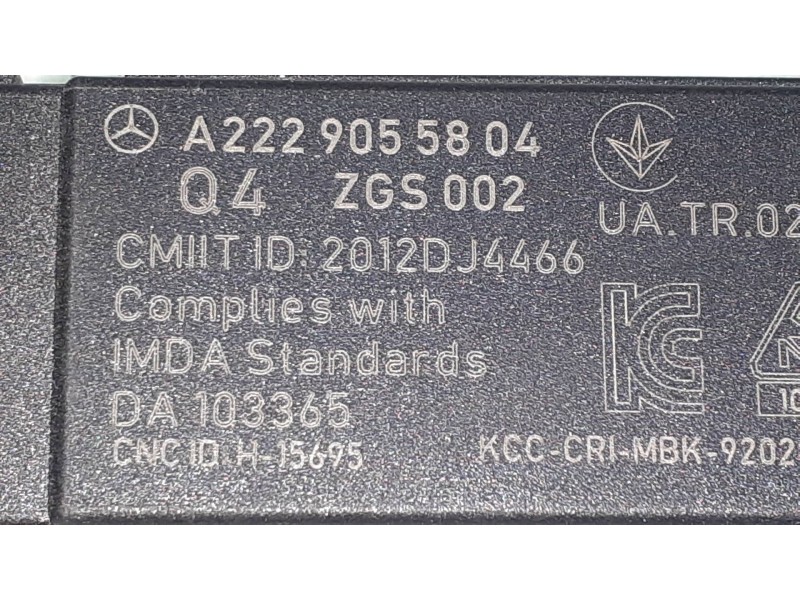 Recambio de antena para mercedes-benz clase b (w246) b 200 cdi (246.208) referencia OEM IAM A2229055904 920581212 