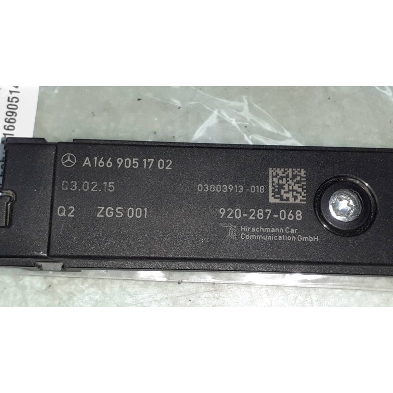 Recambio de antena para mercedes-benz clase cla (w117) cla 200 cdi (117.308) referencia OEM IAM A1669051402 920287068 