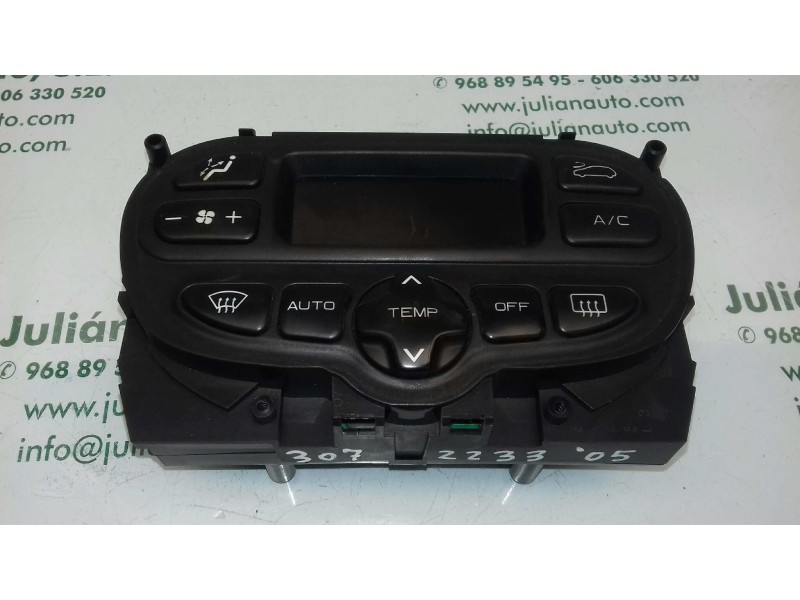 Recambio de mando climatizador para peugeot 307 (s1) xt referencia OEM IAM 96430991XT  BEHR