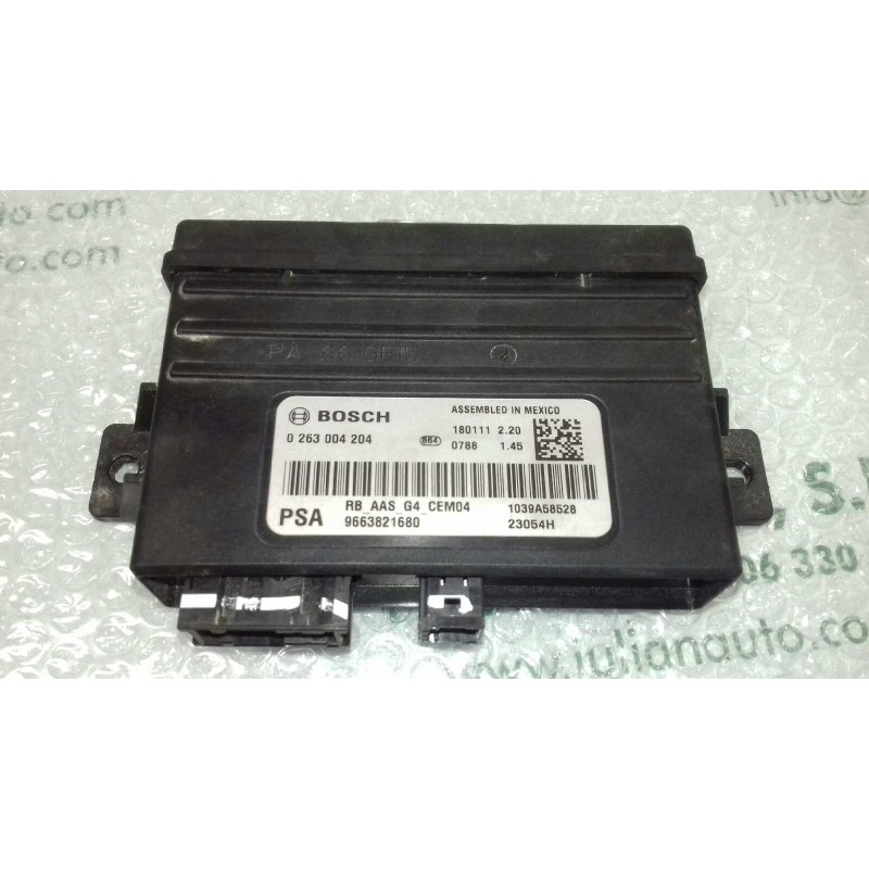 Recambio de modulo electronico para peugeot partner kombi active referencia OEM IAM 0263004204 9663821680 BOSCH