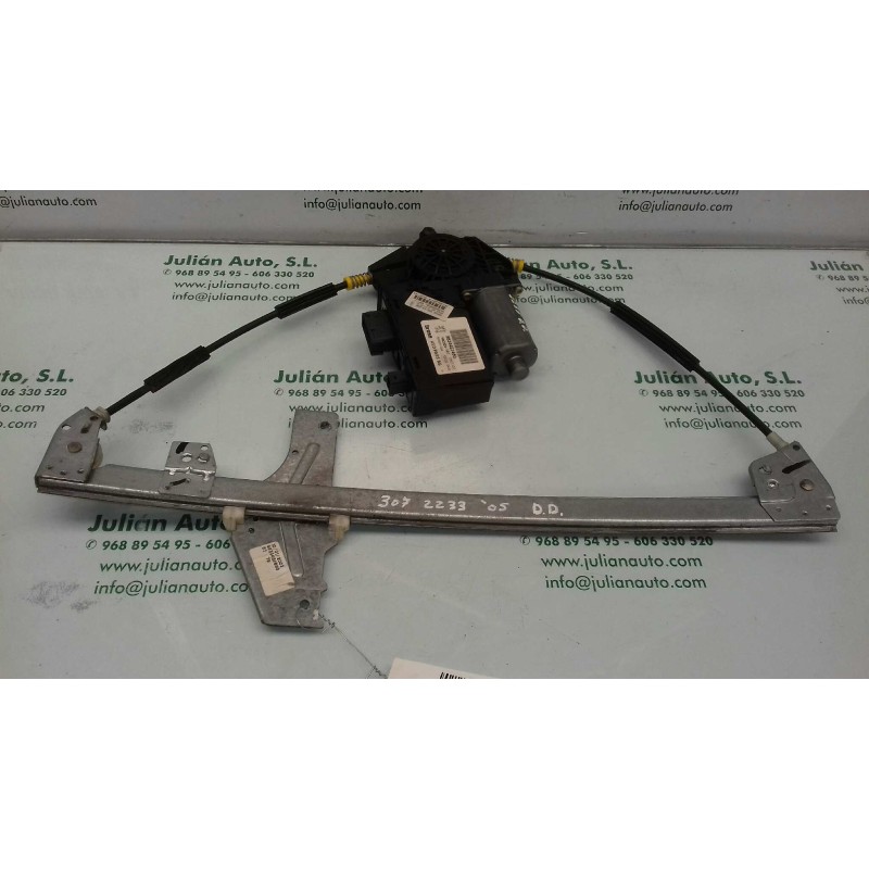 Recambio de elevalunas delantero derecho para peugeot 307 (s1) xt referencia OEM IAM 9634456880 9634457480 ELECTRICO