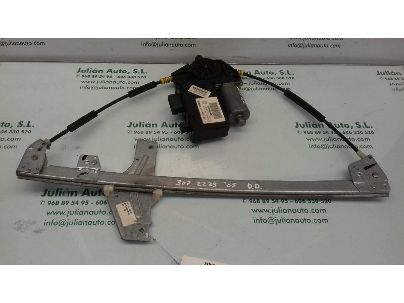 Recambio de elevalunas delantero derecho para peugeot 307 (s1) xt referencia OEM IAM 9634456880 9634457480 ELECTRICO