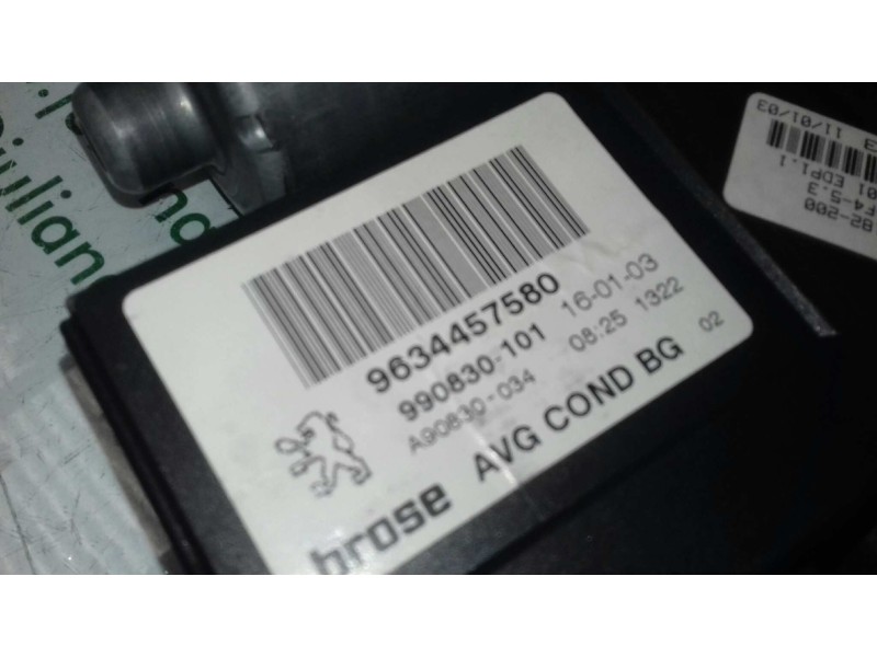Recambio de elevalunas delantero izquierdo para peugeot 307 (s1) xt referencia OEM IAM 9634456980 9634457580 ELECTRICO