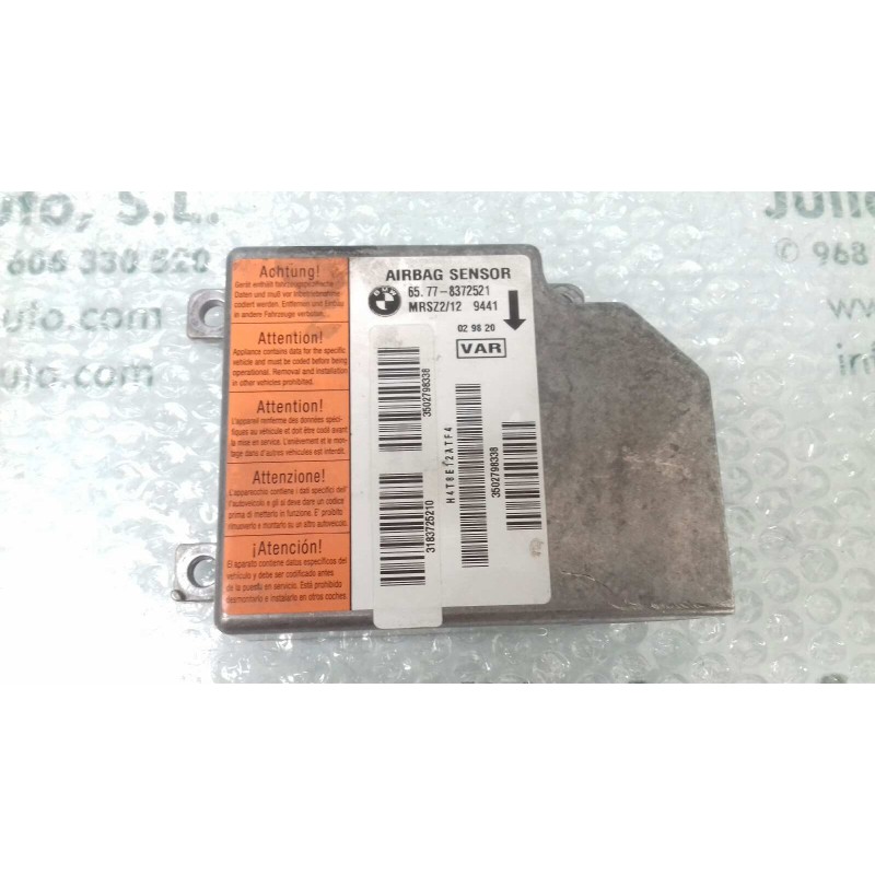 Recambio de centralita airbag para bmw serie 5 berlina (e39) 528i referencia OEM IAM 65778372521 MRSZ2129441 VAR