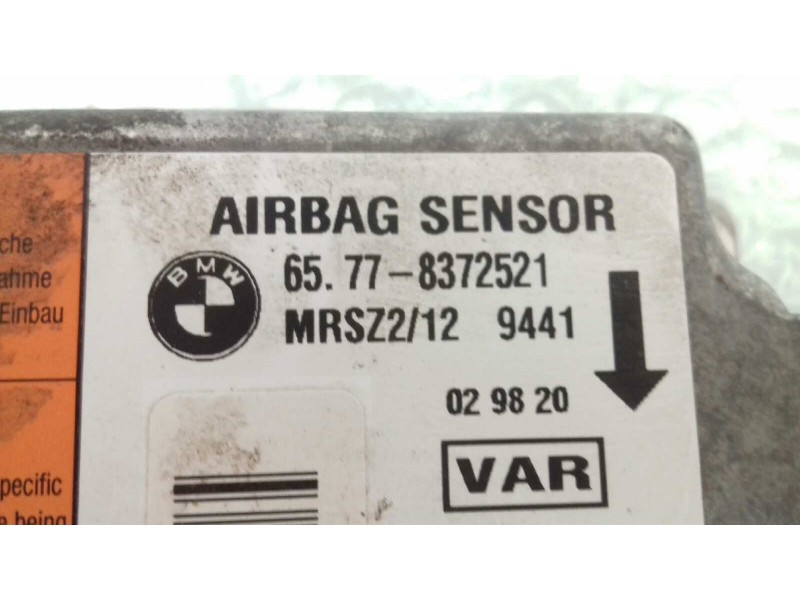 Recambio de centralita airbag para bmw serie 5 berlina (e39) 528i referencia OEM IAM 65778372521 MRSZ2129441 VAR