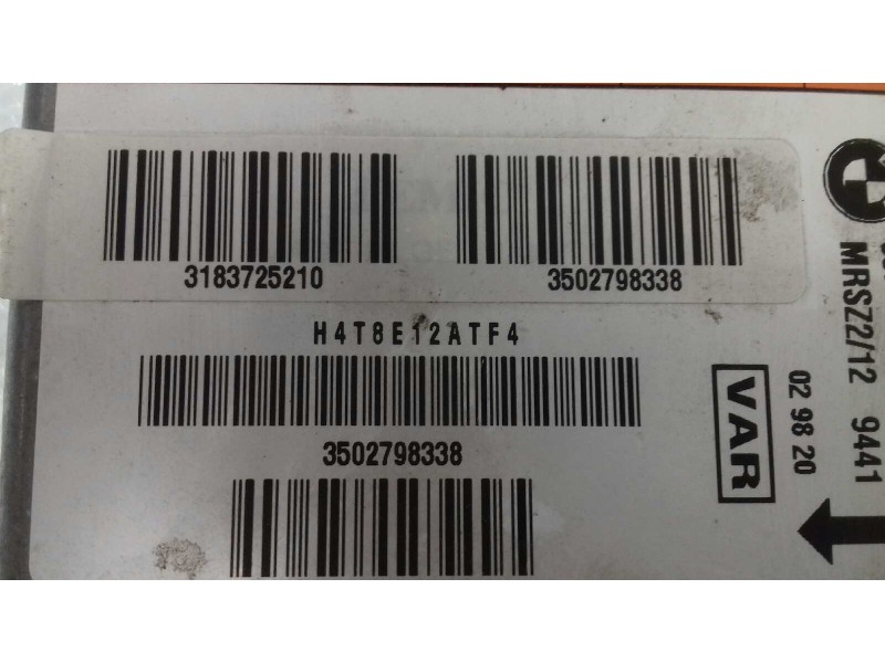 Recambio de centralita airbag para bmw serie 5 berlina (e39) 528i referencia OEM IAM 65778372521 MRSZ2129441 VAR