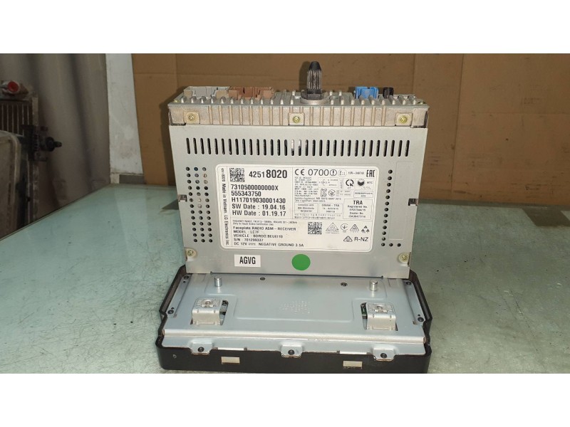 Recambio de pantalla multifuncion para opel adam unlimited ecoflex referencia OEM IAM 42518020 7310500000000X MBS62805601