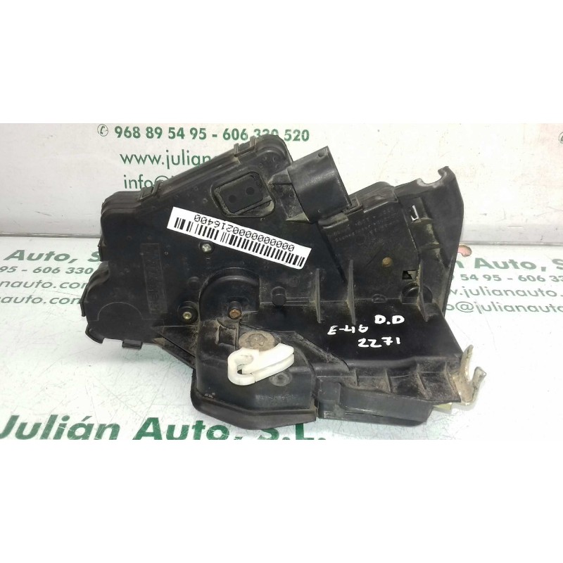 Recambio de cerradura puerta delantera derecha para bmw serie 3 berlina (e46) 320d referencia OEM IAM  7 PINES NEGRO