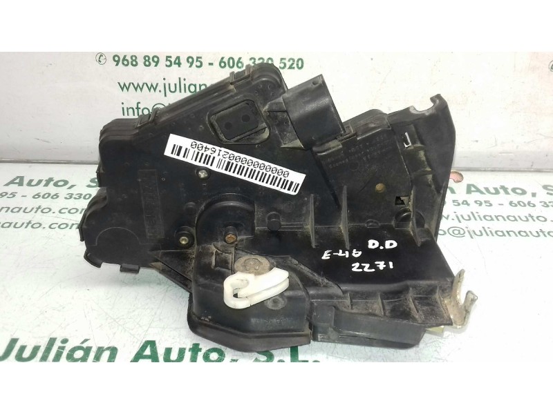 Recambio de cerradura puerta delantera derecha para bmw serie 3 berlina (e46) 320d referencia OEM IAM  7 PINES NEGRO