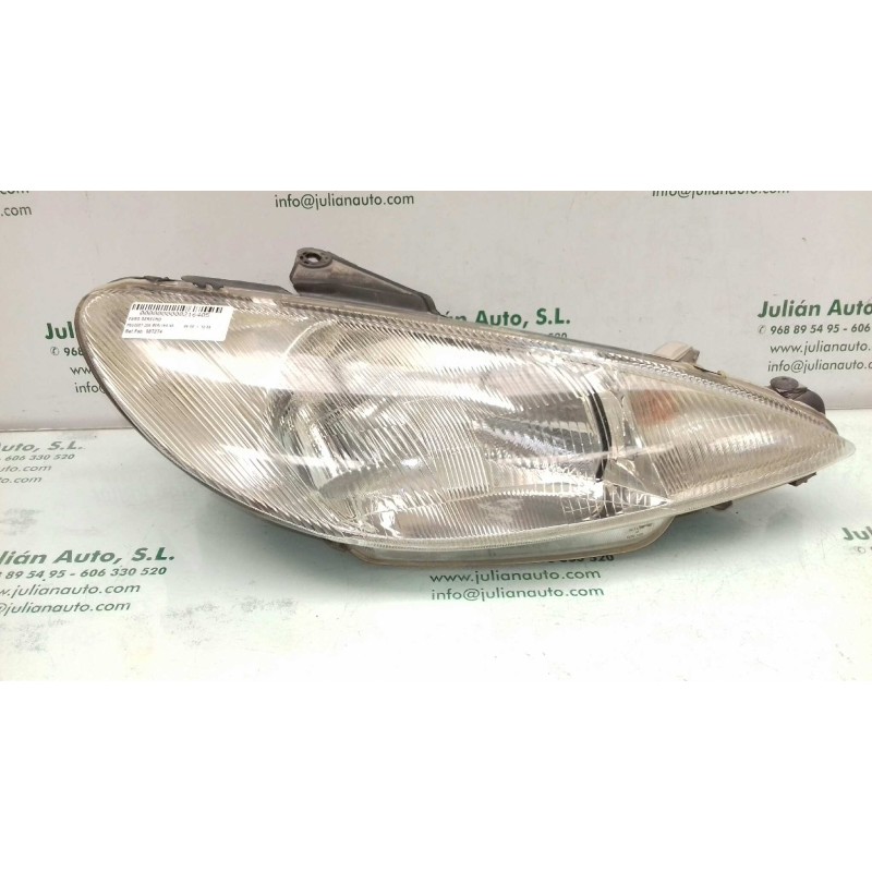 Recambio de faro derecho para peugeot 206 berlina xs referencia OEM IAM 087274 89002770 VALEO