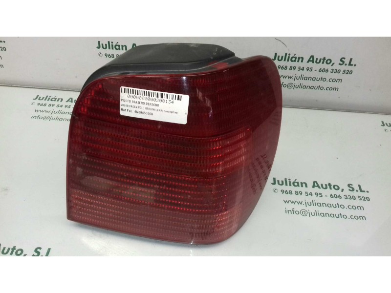 Recambio de piloto trasero derecho para volkswagen polo berlina (6n2) conceptline referencia OEM IAM 6N0945096H  