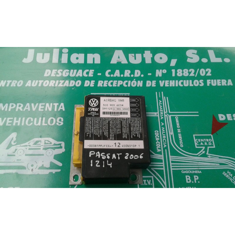 Recambio de centralita airbag para volkswagen passat berlina (3c2) advance referencia OEM IAM 3C0909605M TRW 