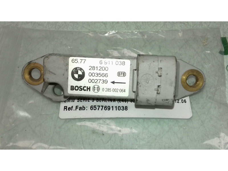 Recambio de sensor para bmw serie 3 berlina (e46) 320d referencia OEM IAM 65776911038 2 PINES IMPACTO AIRBAG