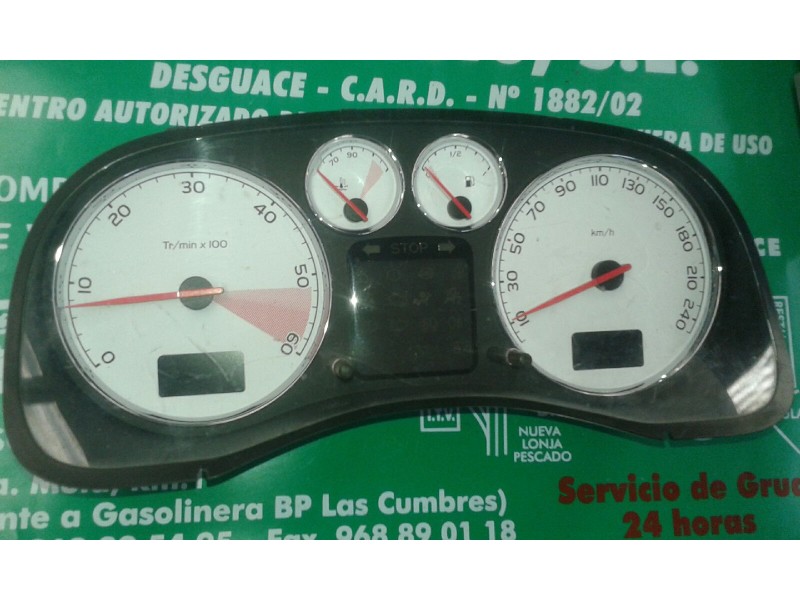 Recambio de cuadro instrumentos para peugeot 307 berlina (s2) xsi referencia OEM IAM 9661323180  