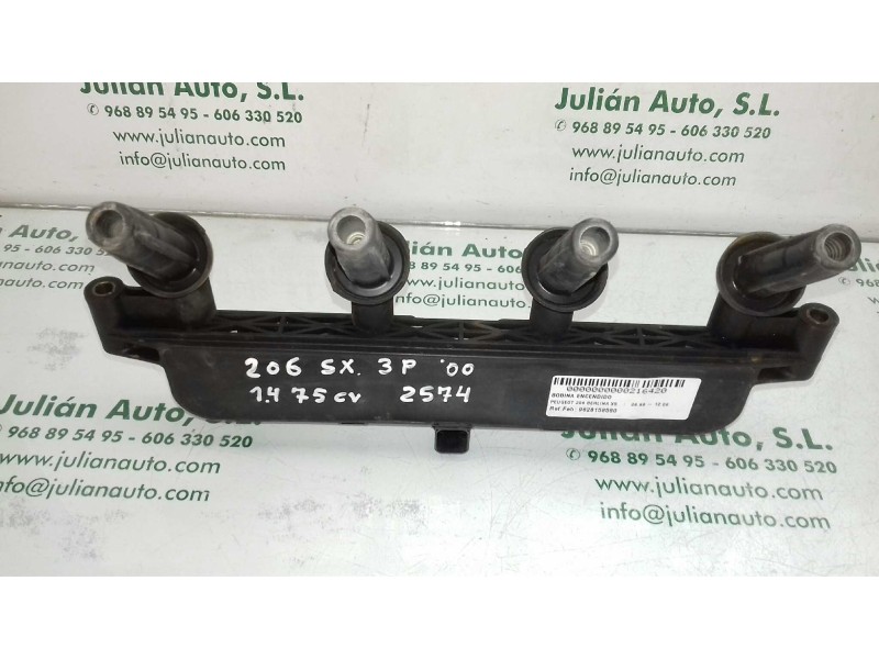 Recambio de bobina encendido para peugeot 206 berlina xs referencia OEM IAM 9628158580 154301 