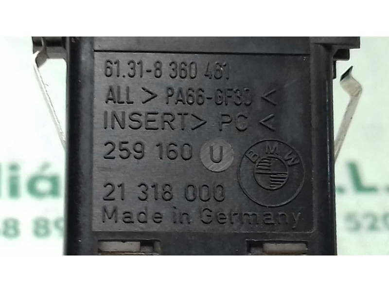 Recambio de mando luces para bmw serie 5 berlina (e39) 525tds referencia OEM IAM 61318360461 259160 