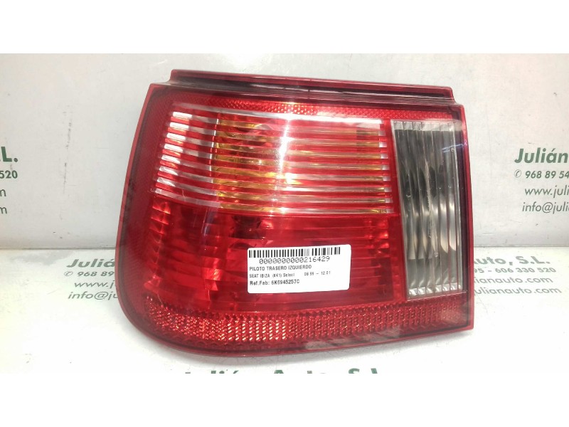 Recambio de piloto trasero izquierdo para seat ibiza (6k1) select referencia OEM IAM 6K6945257C 6K6945111G EXT - ALETA