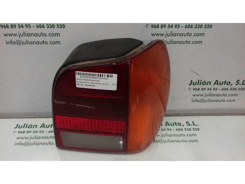 Recambio de piloto trasero derecho para volkswagen polo berlina (6n1) concept referencia OEM IAM 6N0945096  
