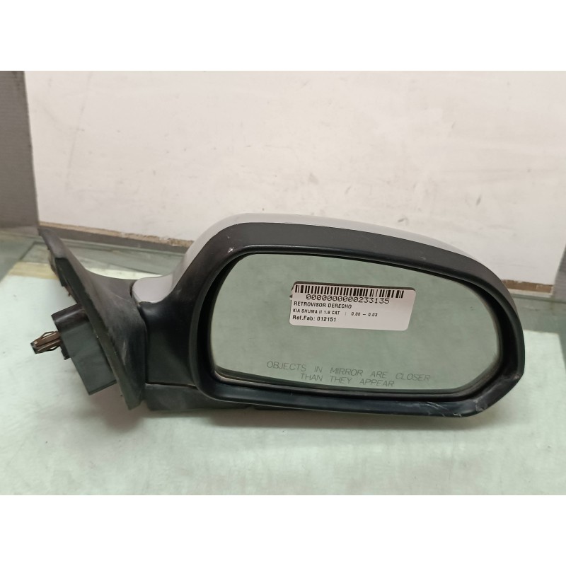 Recambio de retrovisor derecho para kia shuma ii 1.8 cat referencia OEM IAM 012151 012152 ELECTRICO