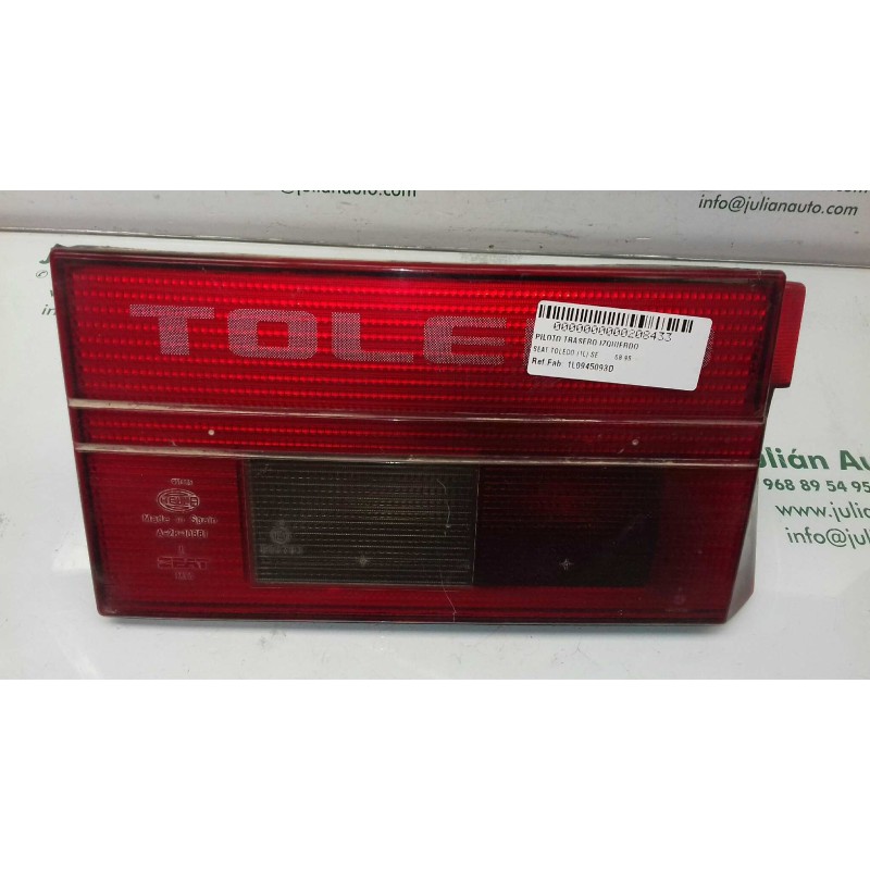 Recambio de piloto trasero izquierdo interior para seat toledo (1l) se referencia OEM IAM 1L0945093D  INT-PORTON