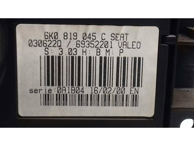 Recambio de mando calefaccion / aire acondicionado para seat ibiza (6k1) select referencia OEM IAM 6K0819045C 69352201 VALEO