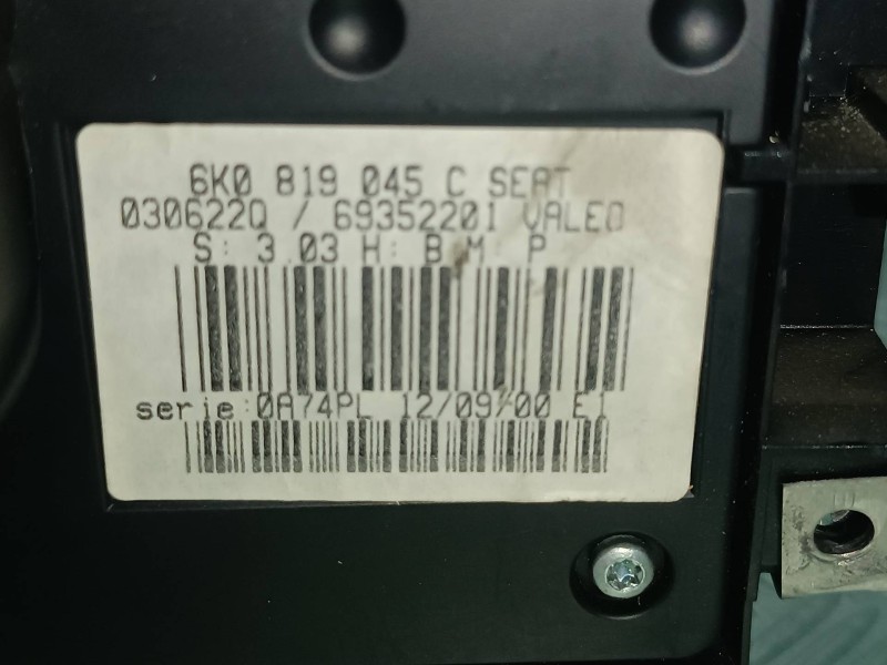 Recambio de mando calefaccion / aire acondicionado para seat ibiza (6k1) select referencia OEM IAM 6K0819045C 030622Q 69352201