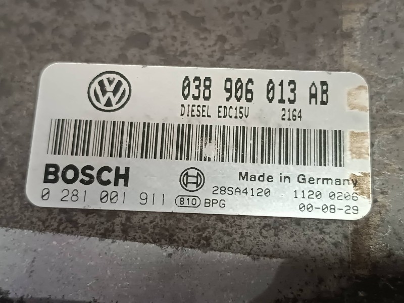 Recambio de centralita motor uce para seat ibiza (6k1) select referencia OEM IAM 038906013AB 0281001911 BOSCH