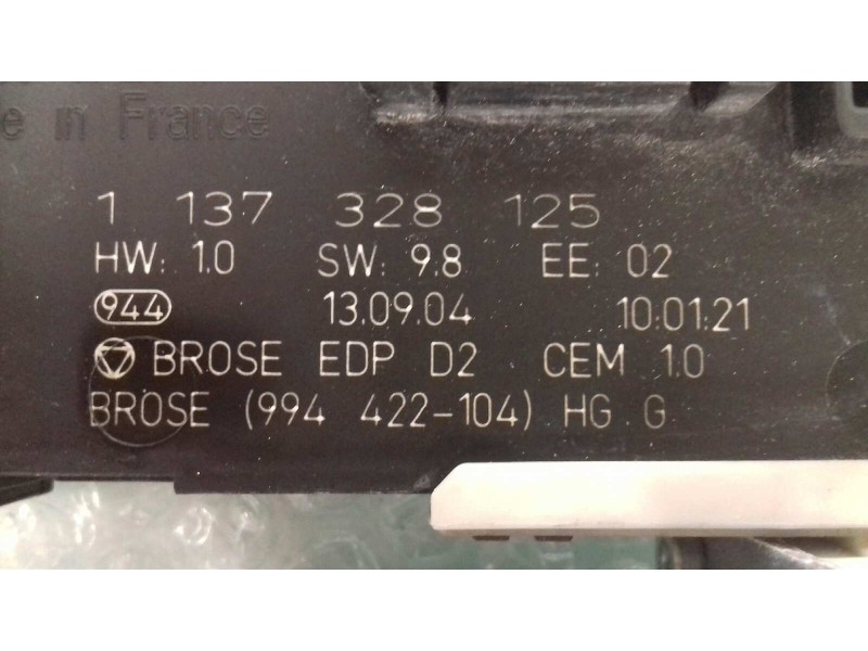 Recambio de motor elevalunas delantero izquierdo para peugeot 407 sw sport referencia OEM IAM 1137328125 994422104 