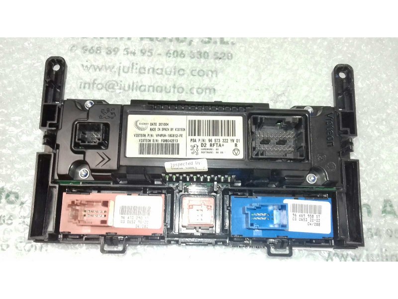 Recambio de mando climatizador para peugeot 407 sw sport referencia OEM IAM 96573322YW VP4PUH18C612FE VISTEON