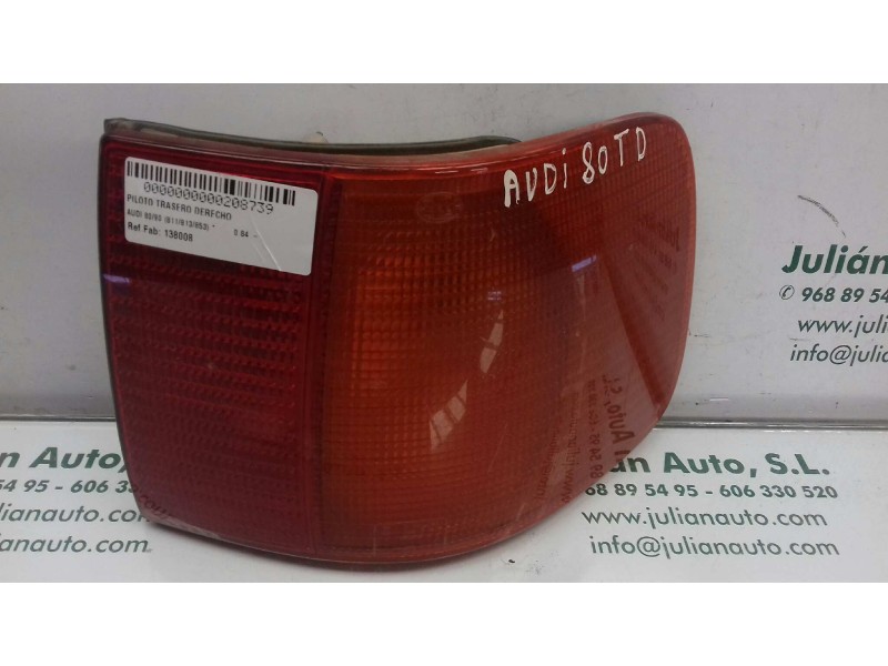 Recambio de piloto trasero derecho para audi 80/90 (811/813/853) referencia OEM IAM 138008  EXT-ALETA