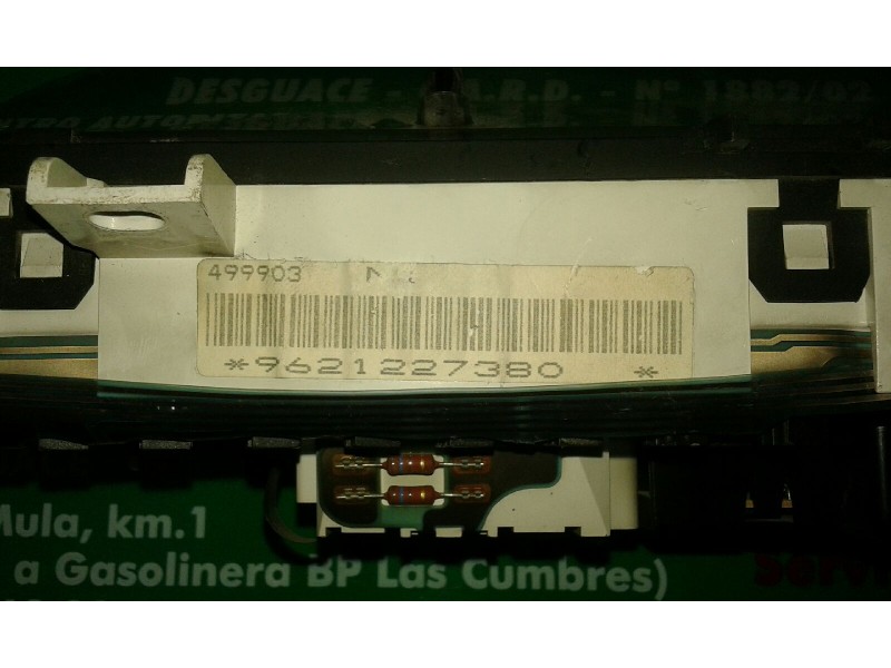 Recambio de cuadro instrumentos para citroen berlingo 1.9 600 d furg. referencia OEM IAM 9621227380 499903 