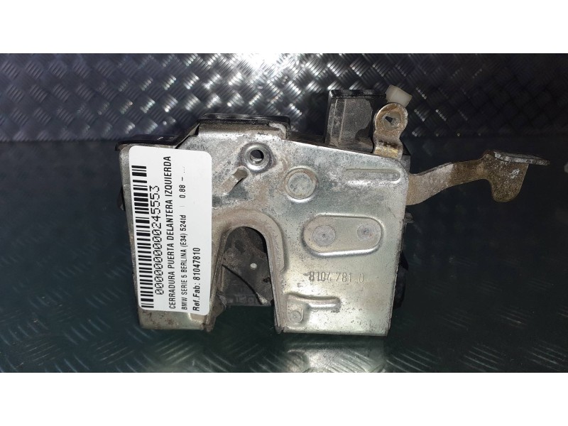 Recambio de cerradura puerta delantera izquierda para bmw serie 5 berlina (e34) 524td referencia OEM IAM 81047810  MANUAL