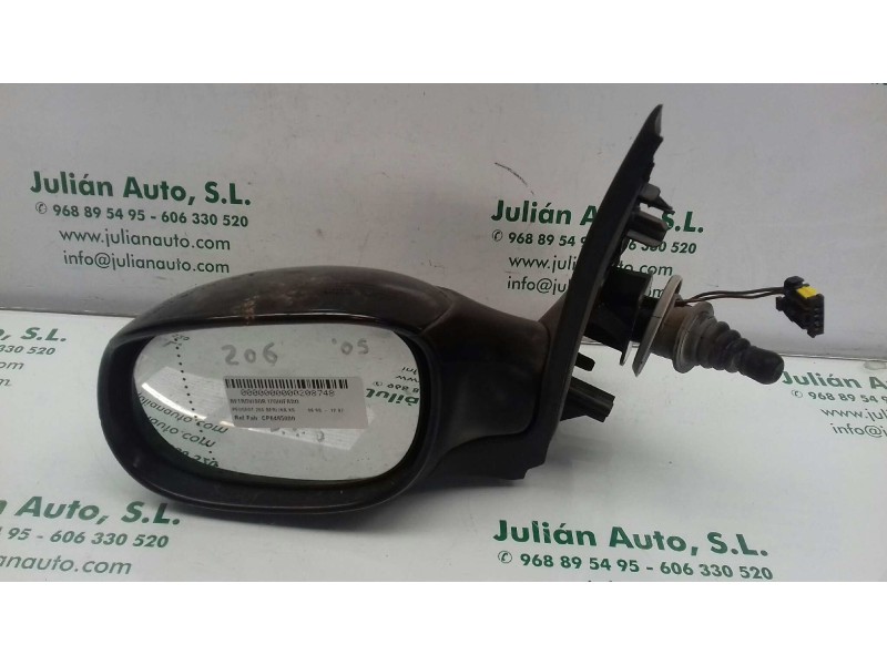 Recambio de retrovisor izquierdo para peugeot 206 berlina xs referencia OEM IAM CP6465000  MANUAL - TERMICO