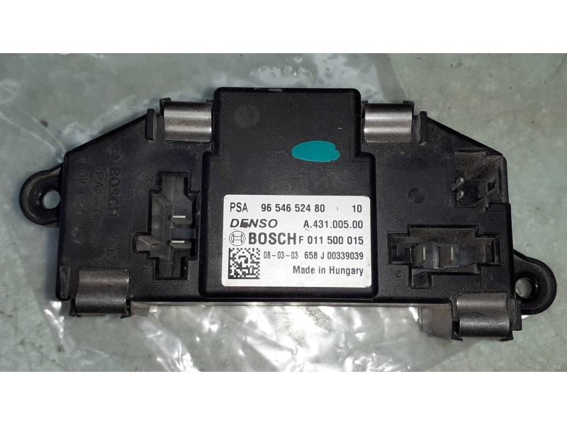 Recambio de resistencia calefaccion para peugeot partner kasten confort l1 referencia OEM IAM F011500015  