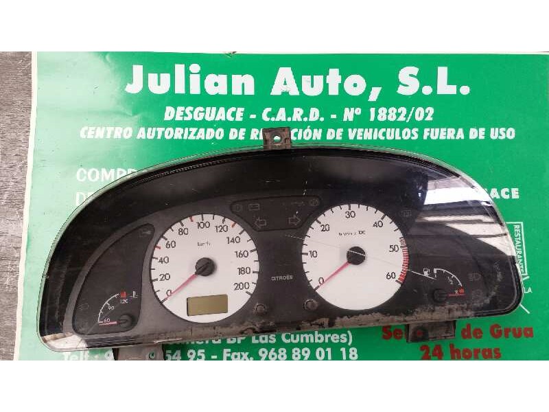 Recambio de cuadro instrumentos para citroen xsara berlina 2.0 hdi exclusive (66kw) referencia OEM IAM 9637260080 216551360 