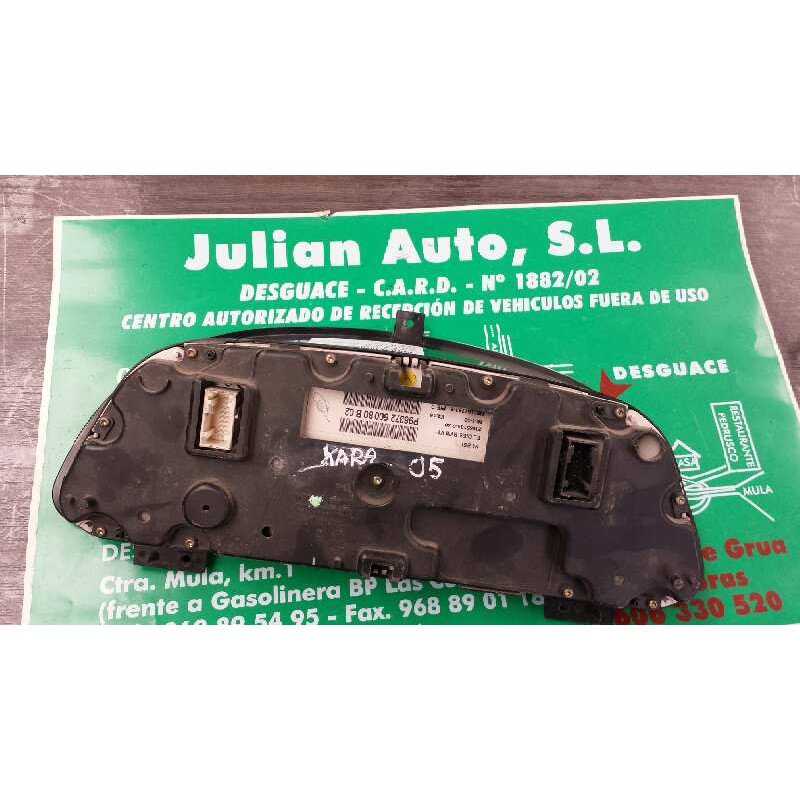 Recambio de cuadro instrumentos para citroen xsara berlina 2.0 hdi exclusive (66kw) referencia OEM IAM 9637260080 216551360 