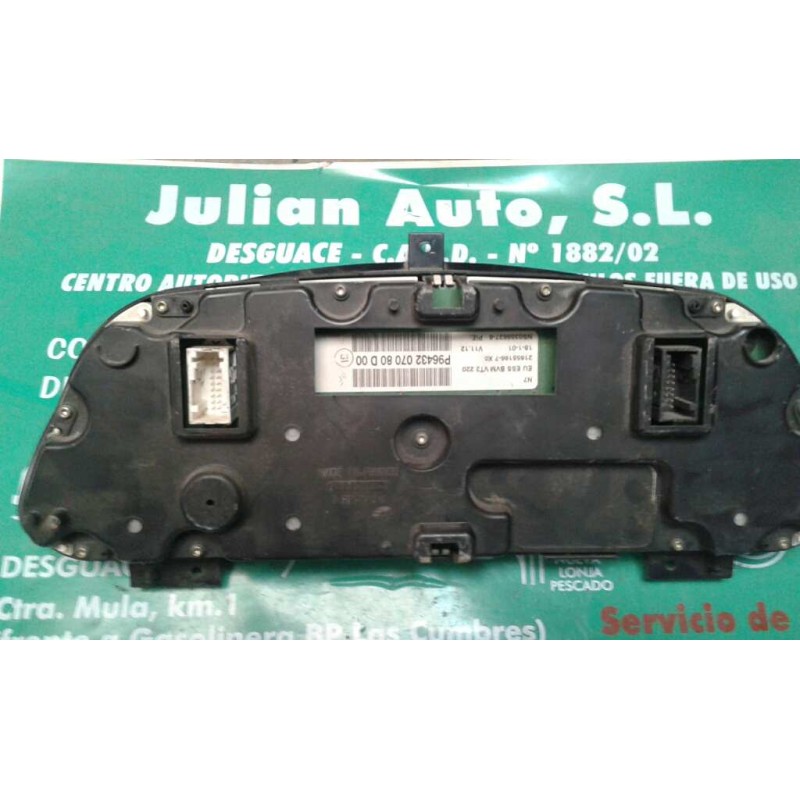 Recambio de cuadro instrumentos para citroen xsara berlina 1.6 16v cat (nfu / tu5jp4) referencia OEM IAM 9643207080 216551667 