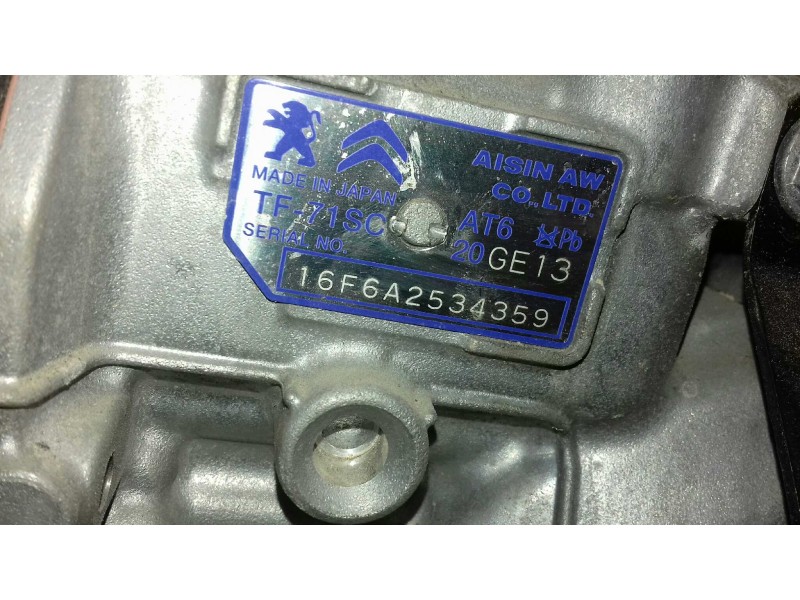 Recambio de caja cambios para peugeot 208 allure referencia OEM IAM 20GE13  AUTOMATICA