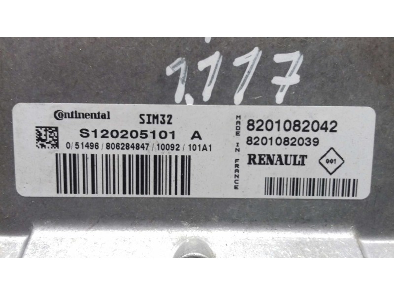 Recambio de centralita motor uce para dacia sandero ambiance referencia OEM IAM S120205101A 8201013757 KIT - CONTINENTAL