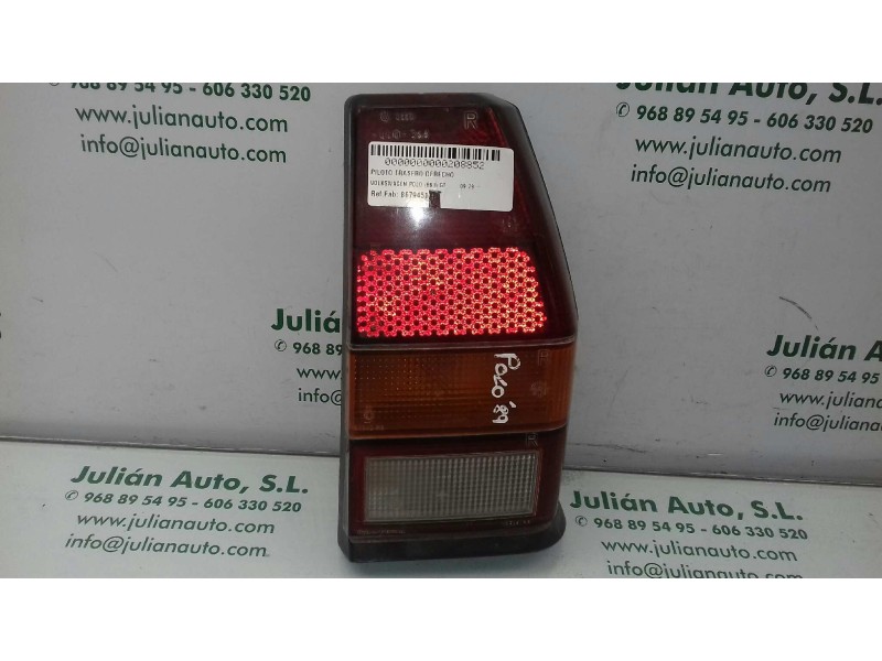 Recambio de piloto trasero derecho para volkswagen polo (861) gt referencia OEM IAM 867945112A  