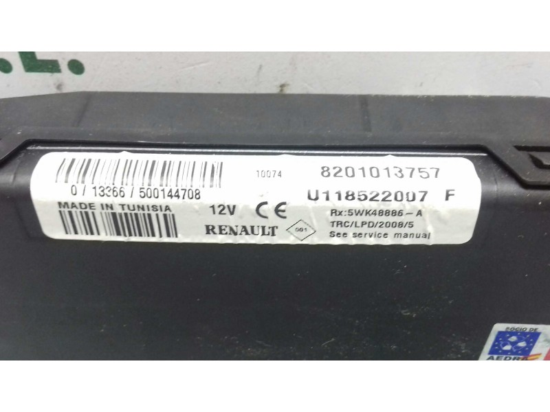 Recambio de centralita motor uce para dacia sandero ambiance referencia OEM IAM S120205101A 8201013757 KIT - CONTINENTAL