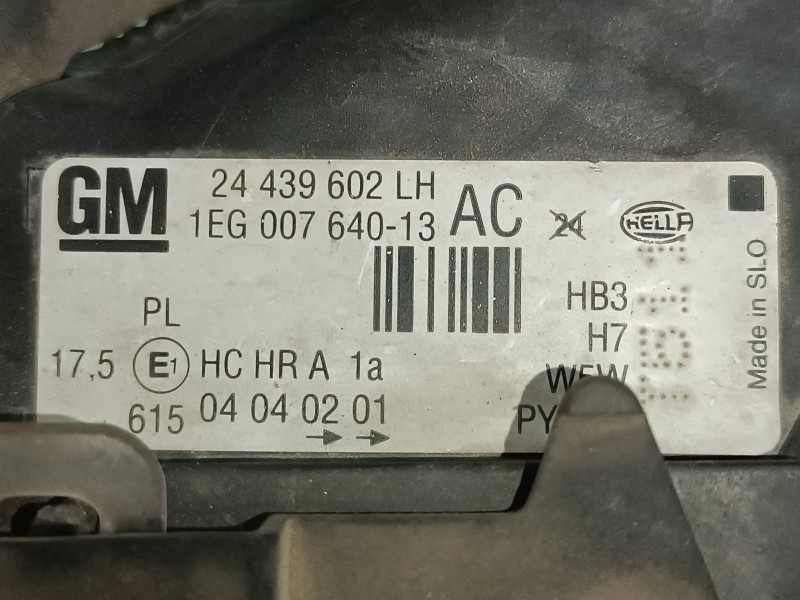 Recambio de faro izquierdo para opel astra g berlina comfort referencia OEM IAM 24439602LH 1EG00764013 148437