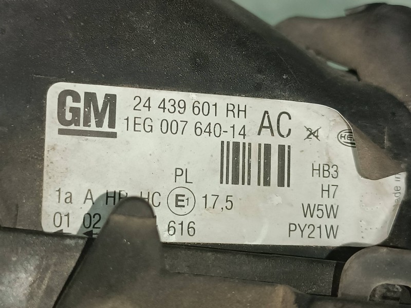 Recambio de faro derecho para opel astra g berlina comfort referencia OEM IAM 24439601 1EG00764014 148438